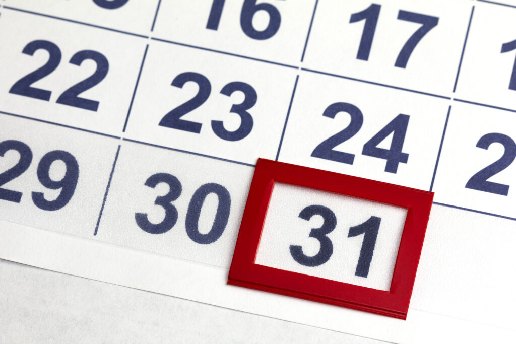 A plazmaadásra szóló időpont jelképesen a naptárban lefoglalva.